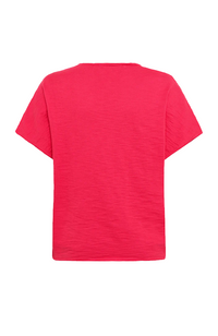 Kamille V-neck Tee - Raspberry