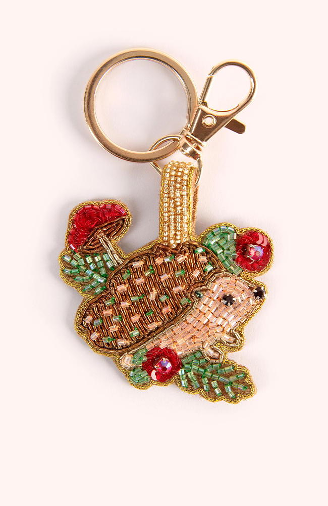 Beaded Keyring - Hedgehog