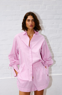 Ashton Shirt - Pink Pinstripe