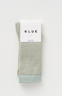 Glitter Lurex Socks - Stripes Grey Mist