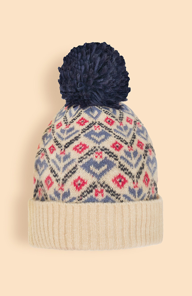 Kristi Bobble Hat - Cream
