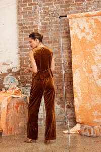 Surry Velvet Pant - Caramel
