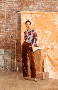 Surry Velvet Pant - Caramel