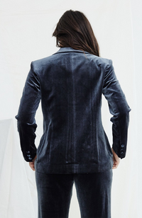 Charvi Velvet Jacket - Pewter