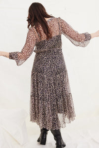 Jasmine Dress - Leopard Print