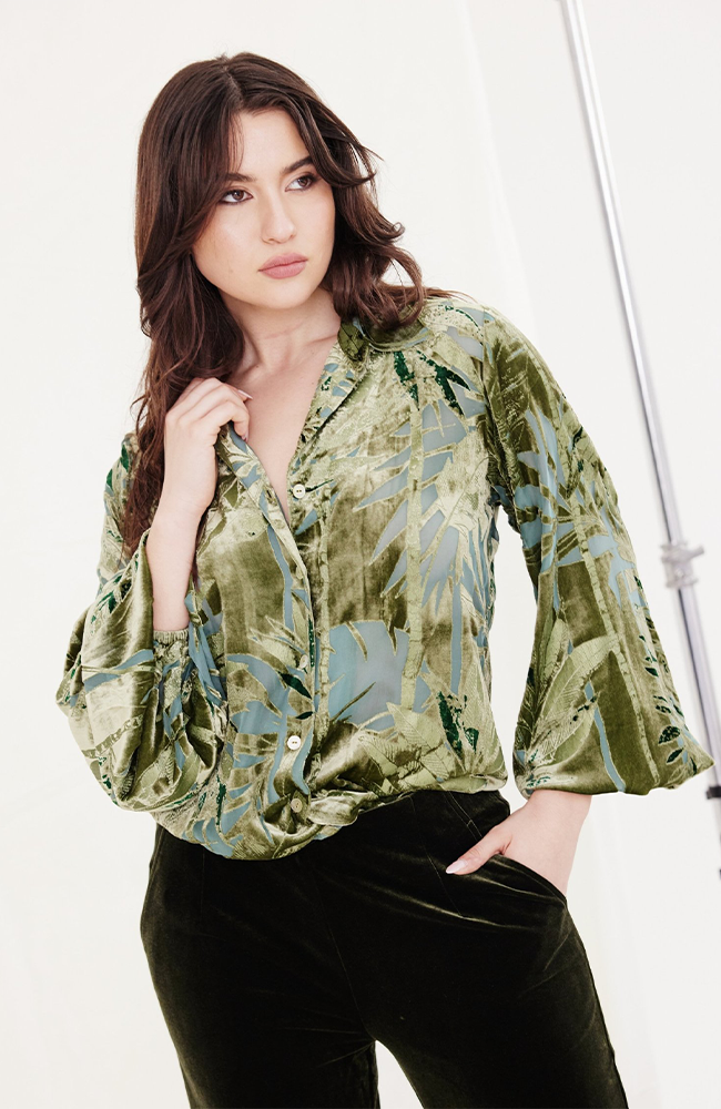 Ilona Shirt - Palm Burnout