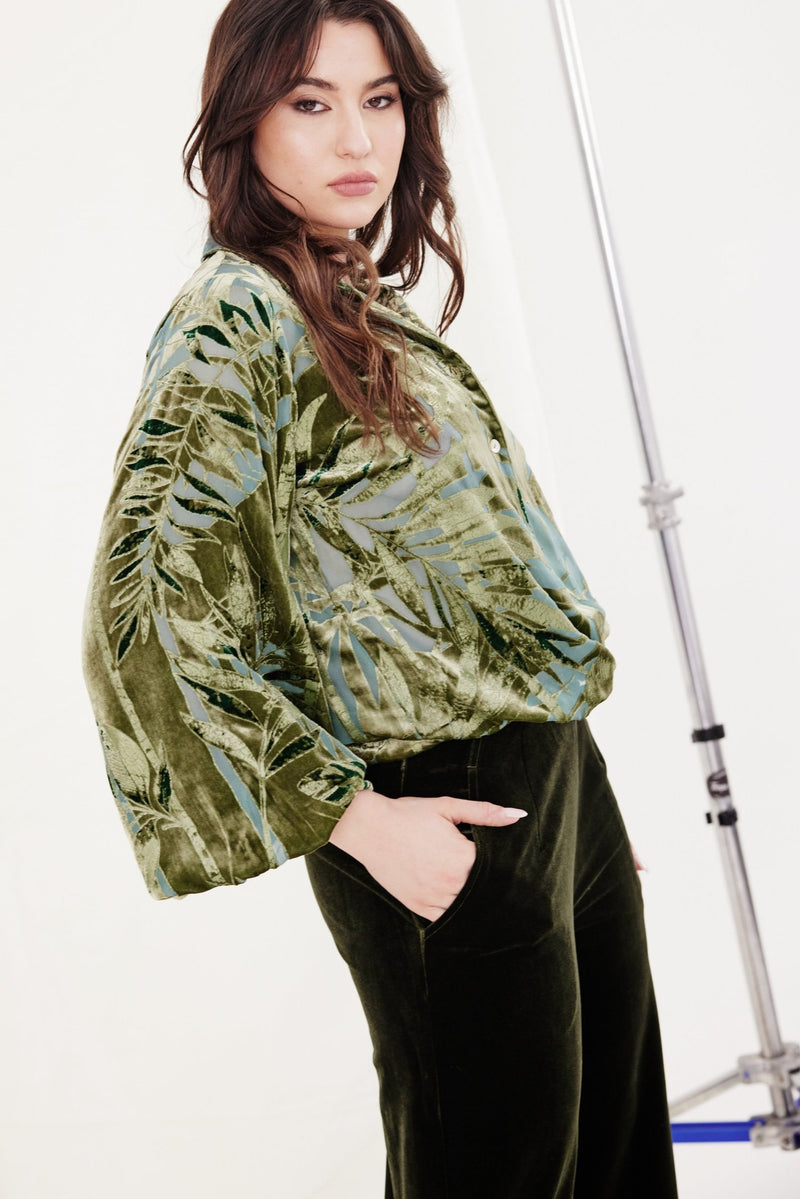 Surry Velvet Pant - Olive