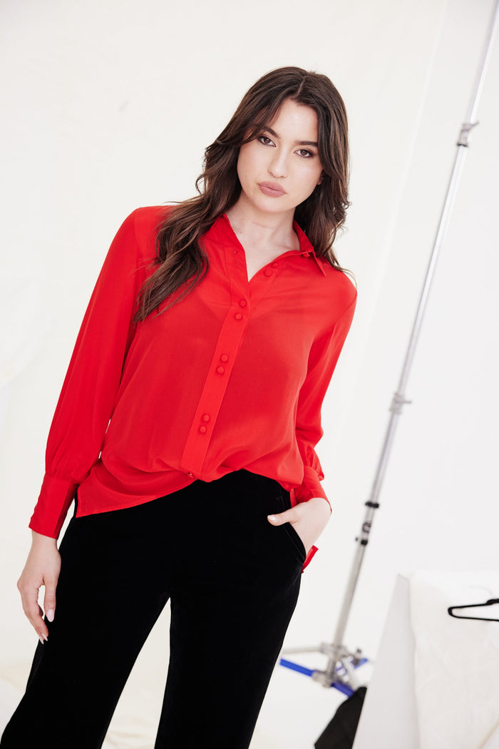Inez Shirt -Red