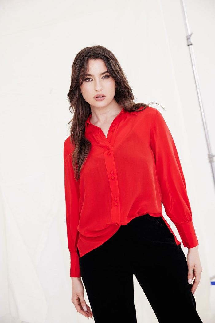 Inez Shirt -Red