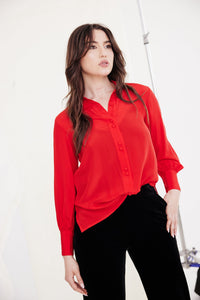 Inez Shirt -Red