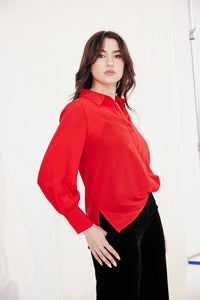 Inez Shirt -Red