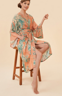 Kimono Gown - Floral Jungle, Petal