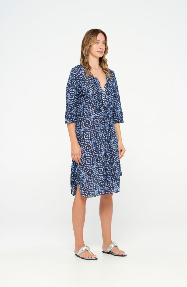Middy Poppy - Kyoto | Cotton - Navy
