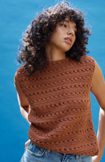 Laura Crochet Top - Rust