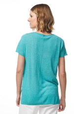 Round Neck Top - Teal