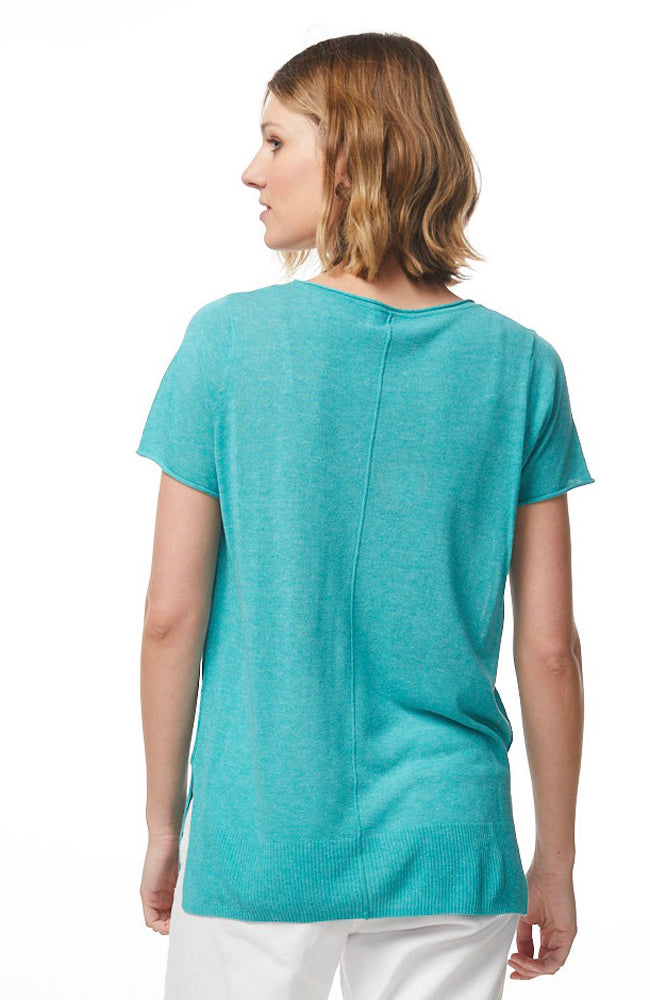 Round Neck Top - Teal