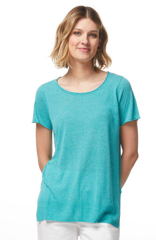 Round Neck Top - Teal