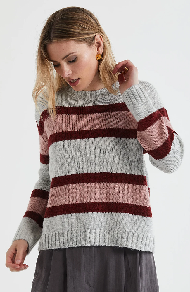 Lofty Stripe Jumper - Marl