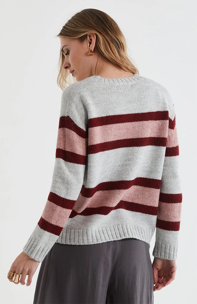 Lofty Stripe Jumper - Marl