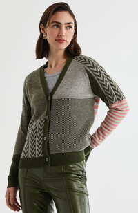 Textured Cardi - Olive