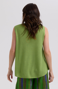Linen A-Line Top - Leaf