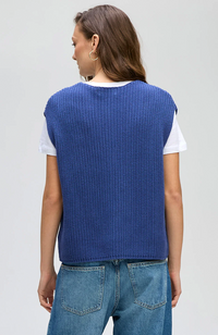 Ribbed Vest -  Bluebell