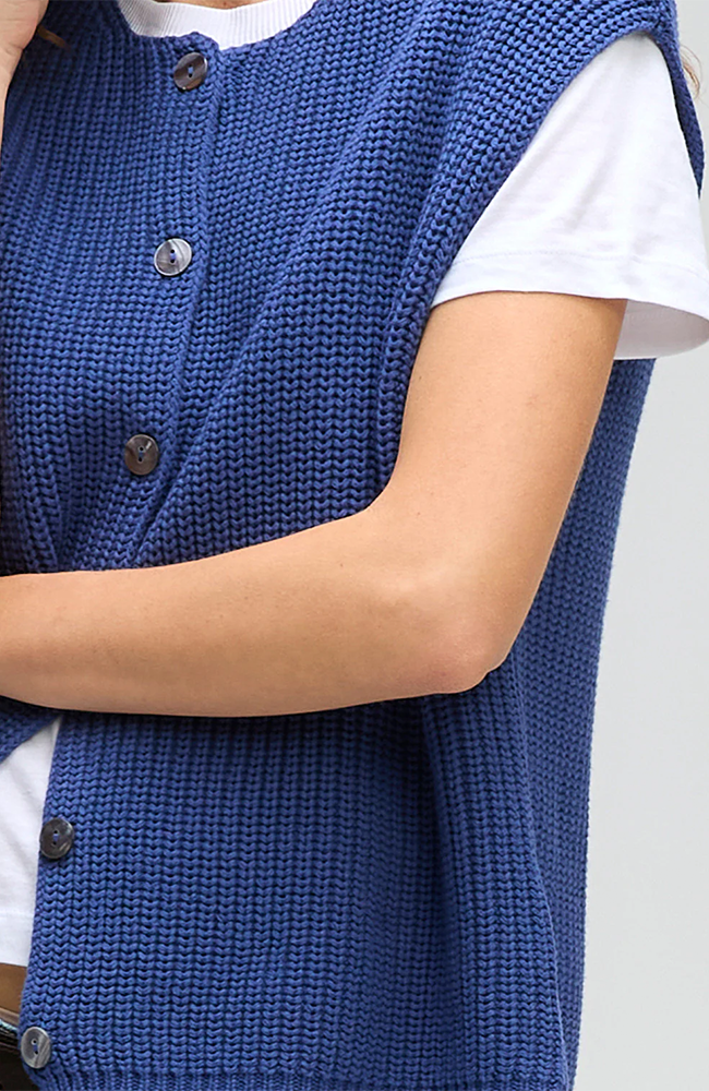 Ribbed Vest -  Bluebell