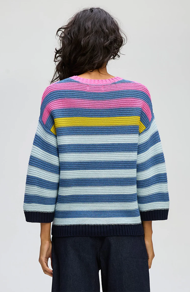 Chunky Stripe Crew - Denim