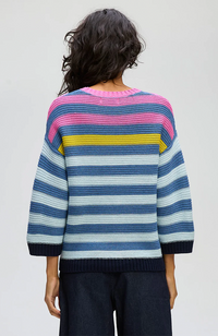 Chunky Stripe Crew - Denim
