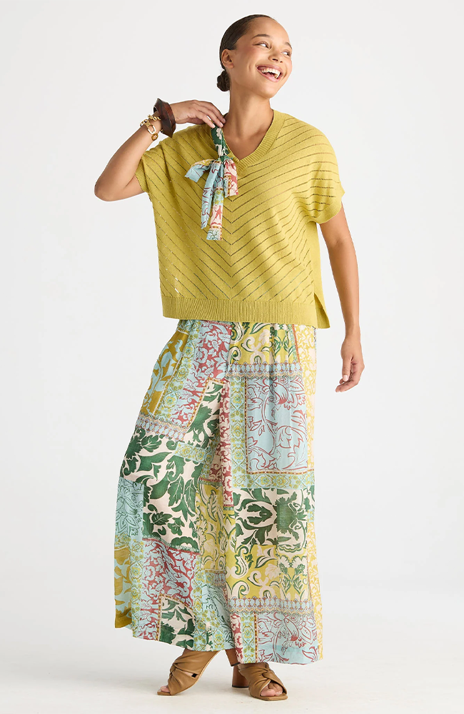 Scarf Detail Top - Acacia