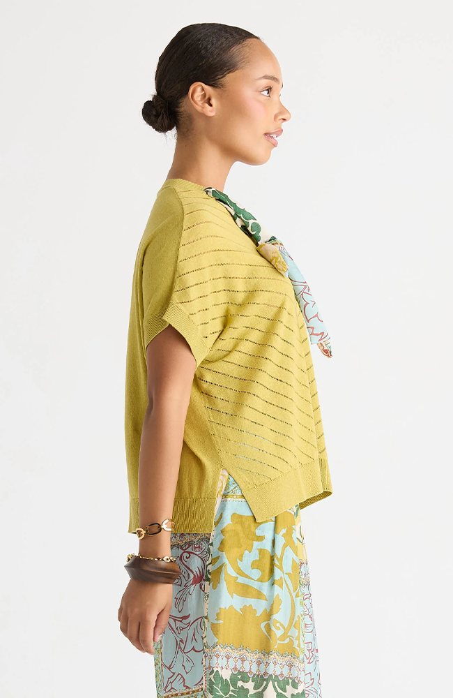 Scarf Detail Top - Acacia