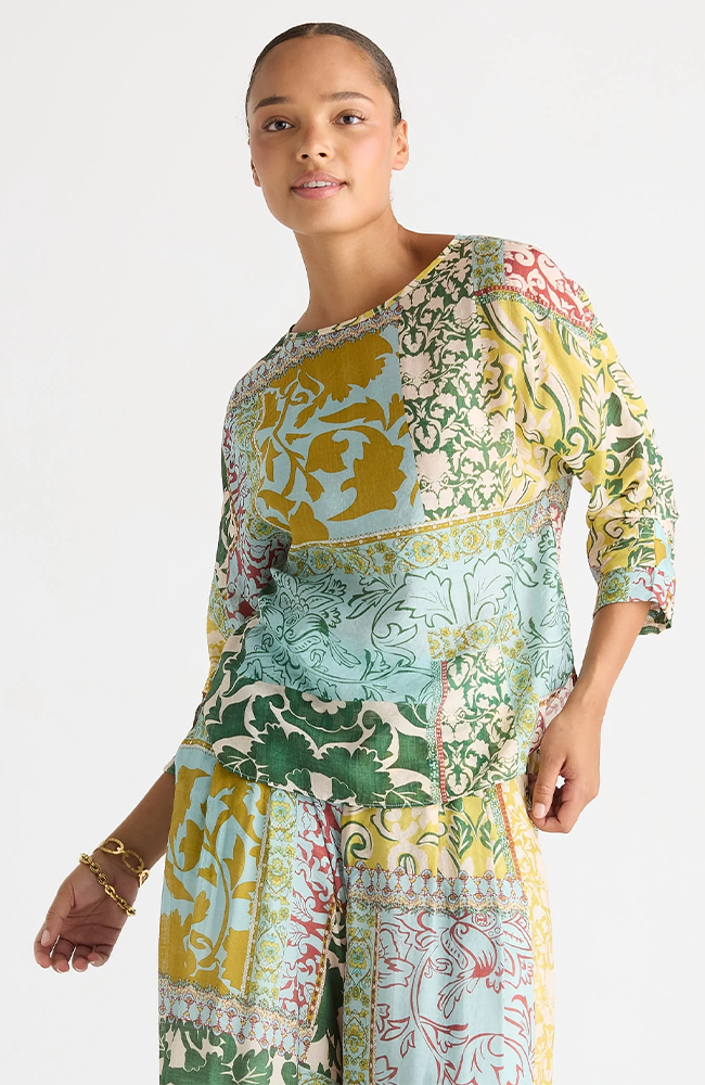 Relaxed Print Top - Mosaic