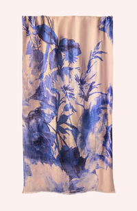 China Blooms Scarf - Blue