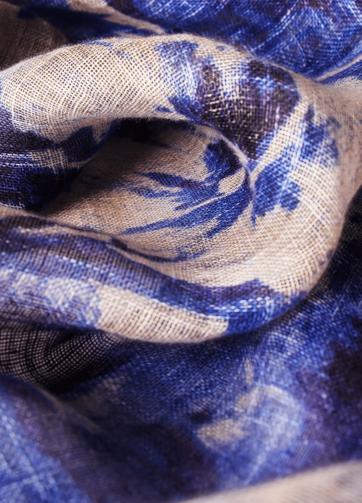 China Blooms Scarf - Blue