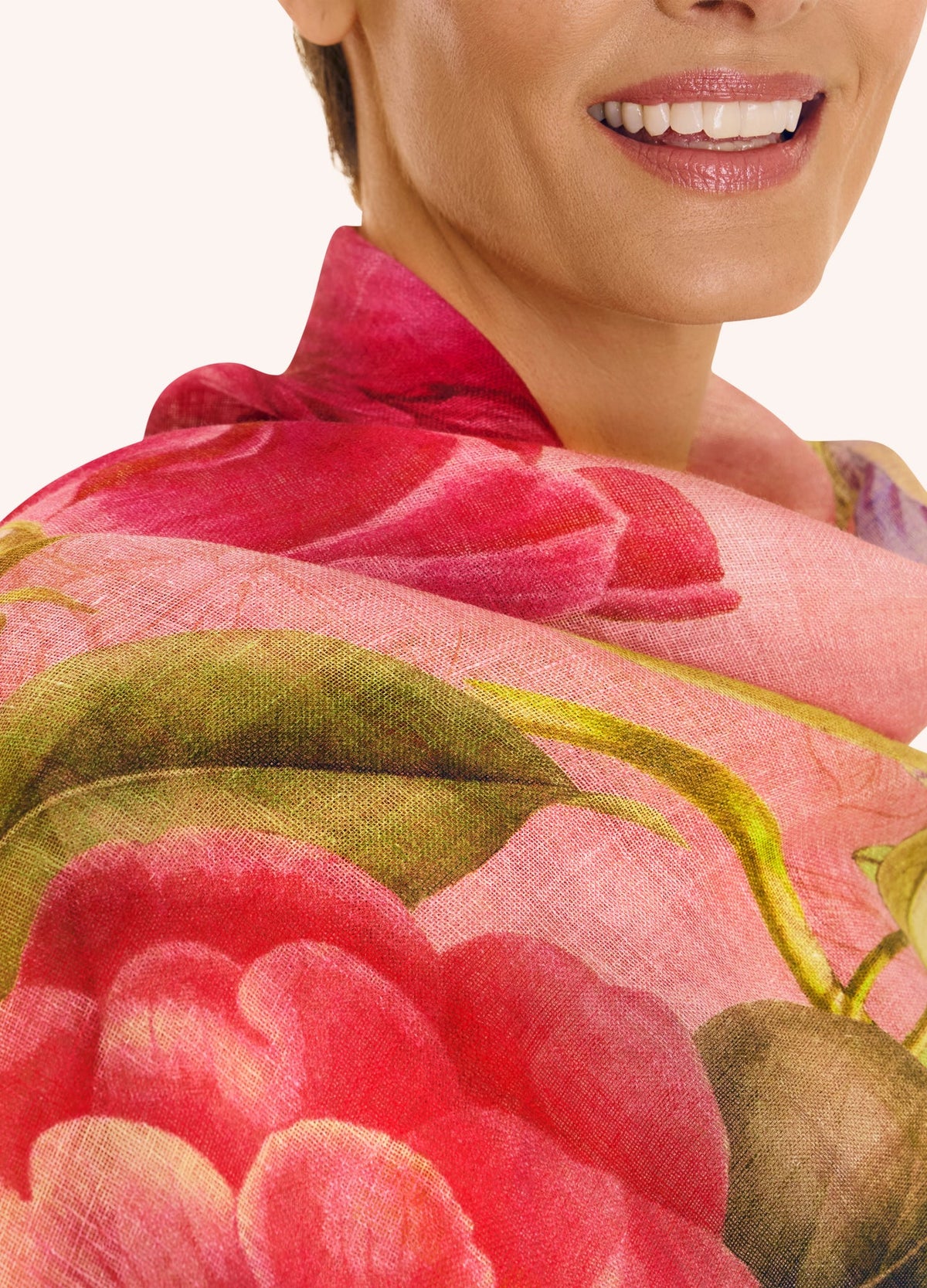 Floral Study Printed Scarf - Petal