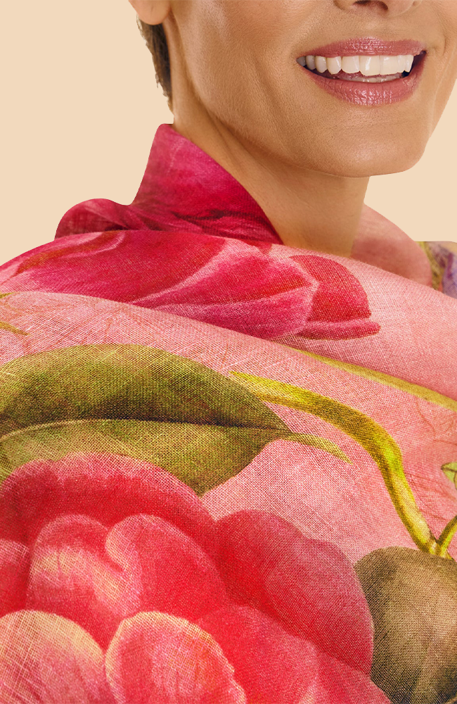 Floral Study Printed Scarf - Petal