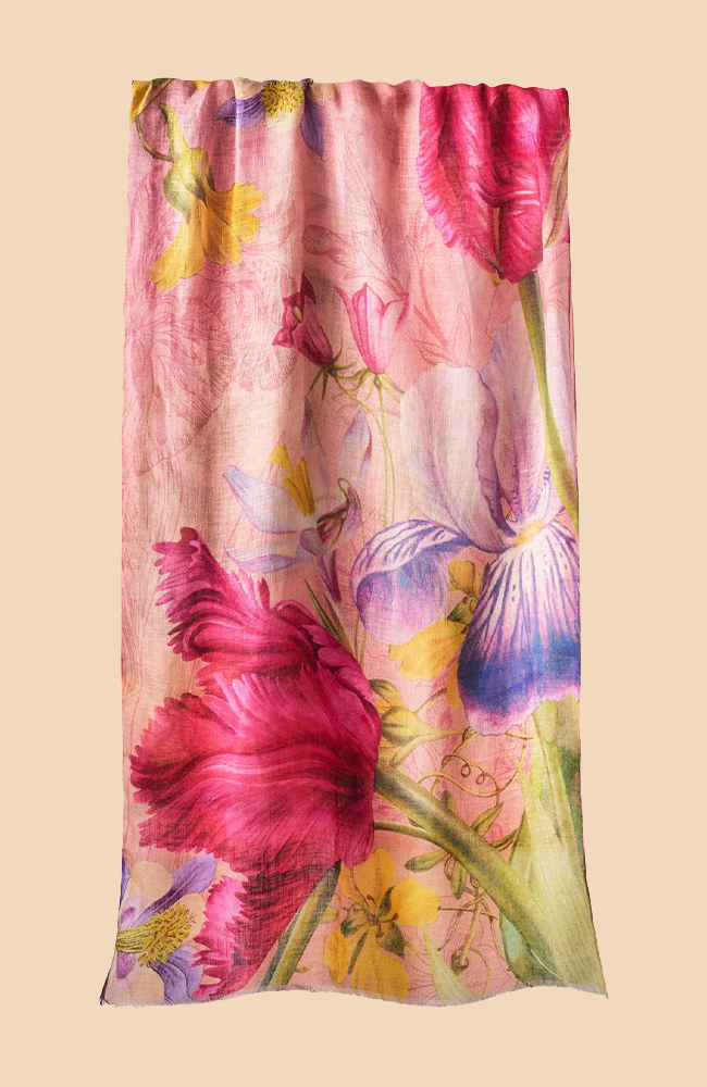 Floral Study Printed Scarf - Petal