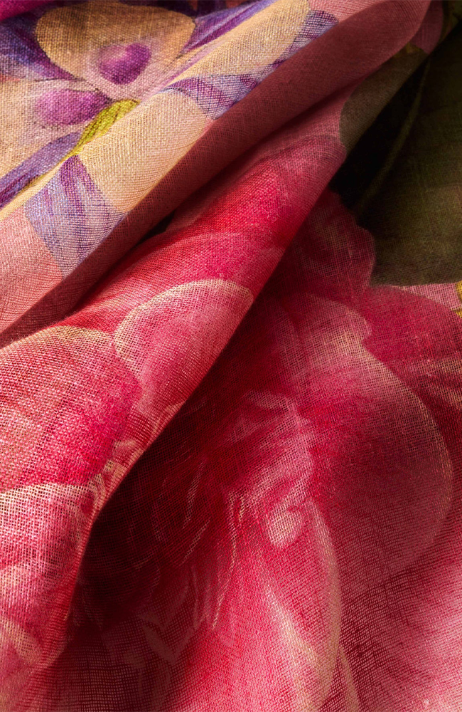 Floral Study Printed Scarf - Petal