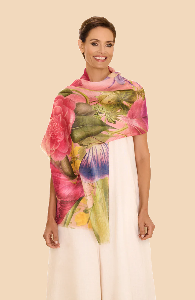 Floral Study Printed Scarf - Petal