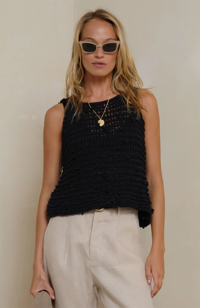 Nirvana Knot Tank - Black