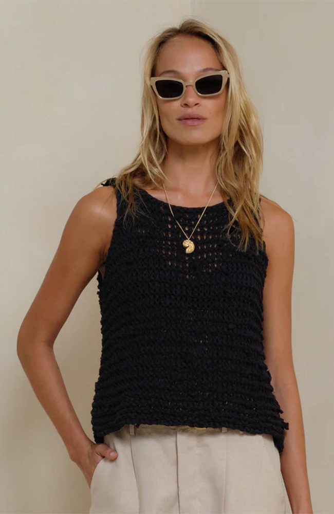 Nirvana Knot Tank - Black