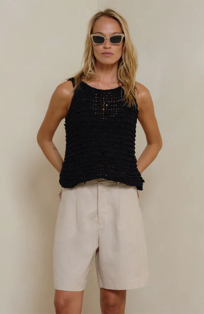 Nirvana Knot Tank - Black