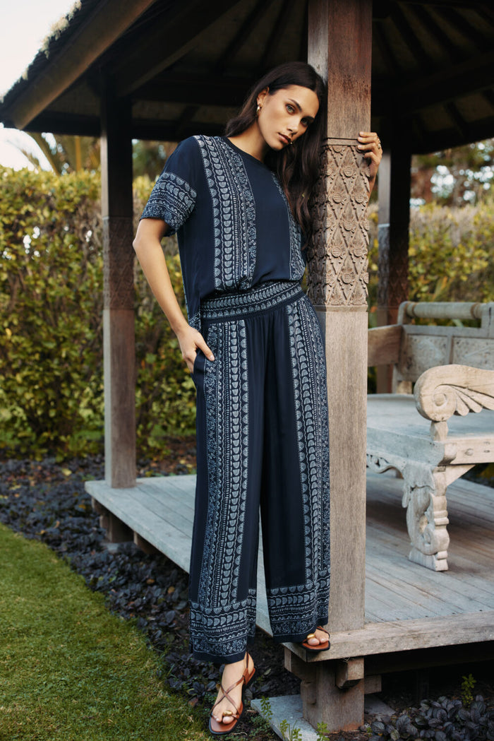 Asher Pant - Indigo Multi
