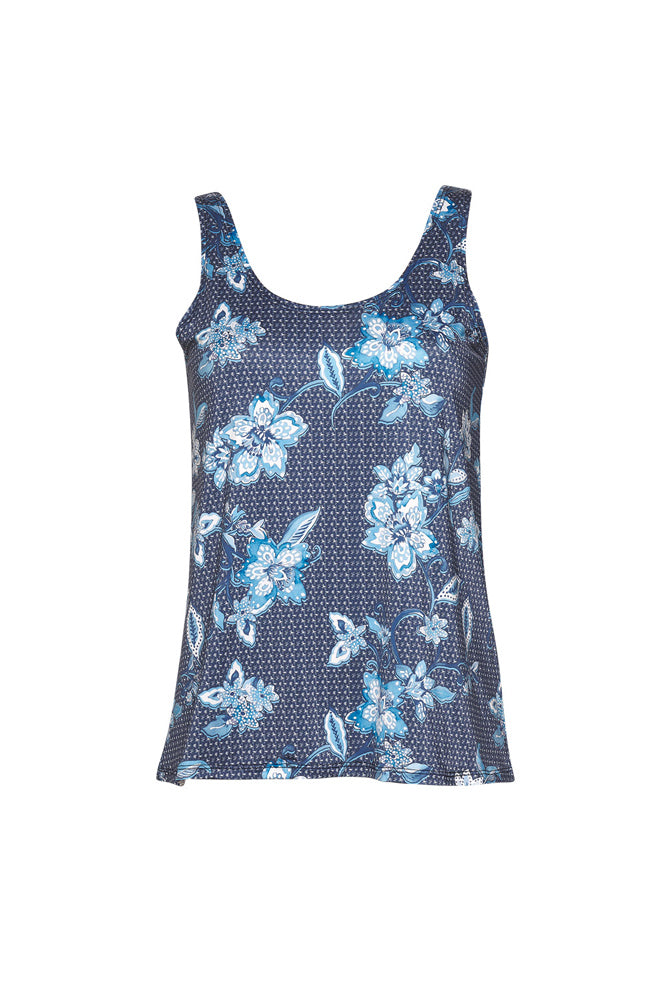 Shibori Blouse - Indigo Multi