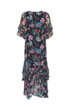Marquise Midi Dress - Indigo Multi