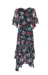 Marquise Midi Dress - Indigo Multi