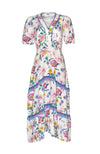 Bejewelled Midi Dress - White