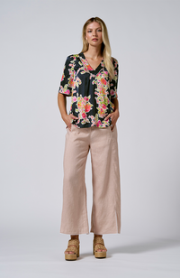 Viva Linen Pant - Sand