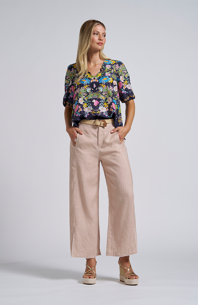 Viva Linen Pant - Sand