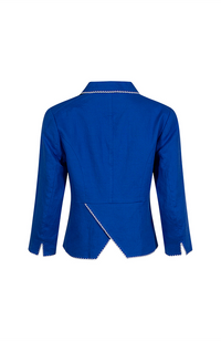 Viva Linen Jacket - Cobalt